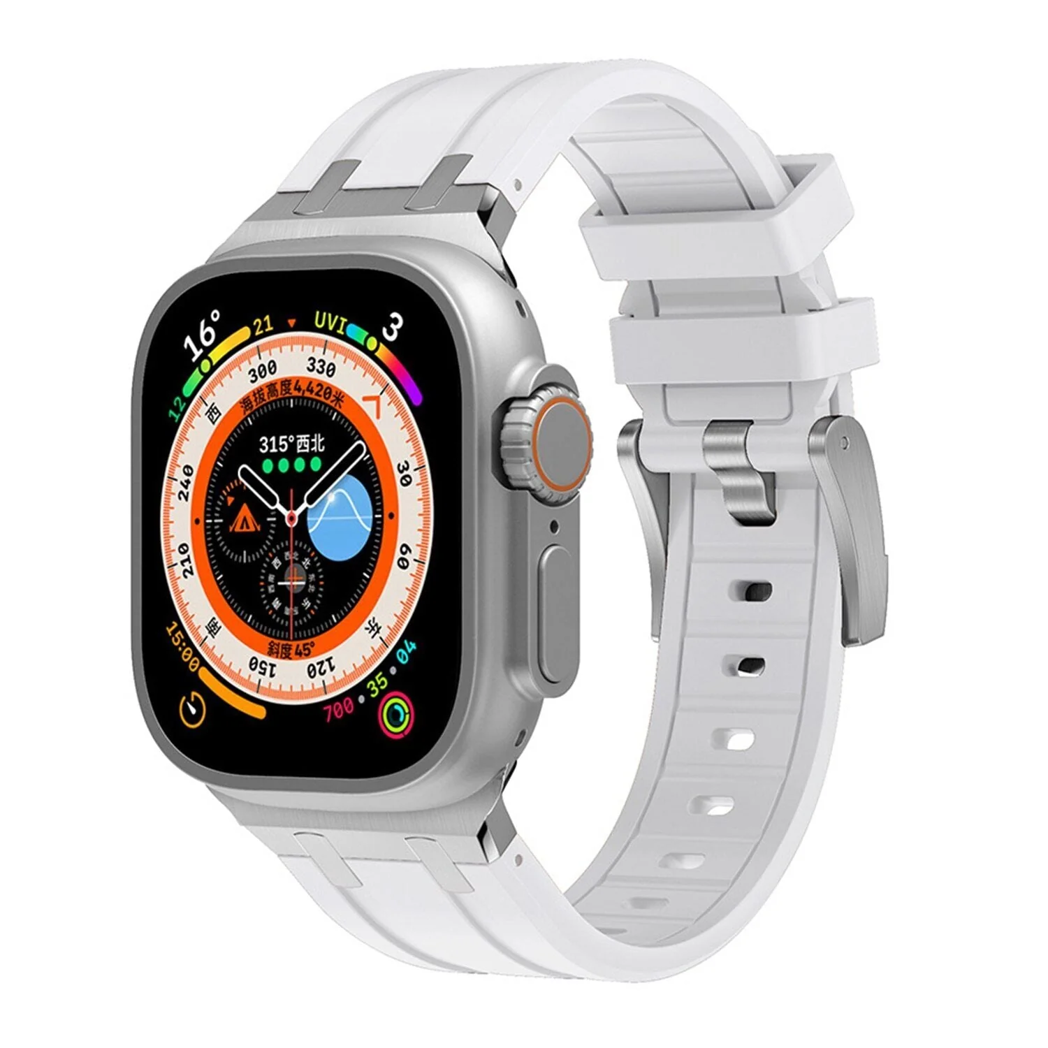 Luxury AP Mod Silicone Band For Apple Watch - Image 10