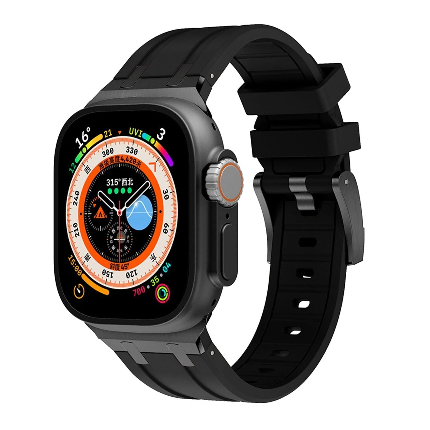 Luxury AP Mod Silicone Band For Apple Watch - Image 11
