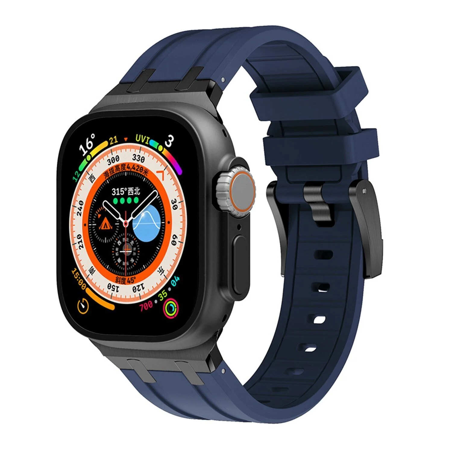 Luxury AP Mod Silicone Band For Apple Watch - Image 12