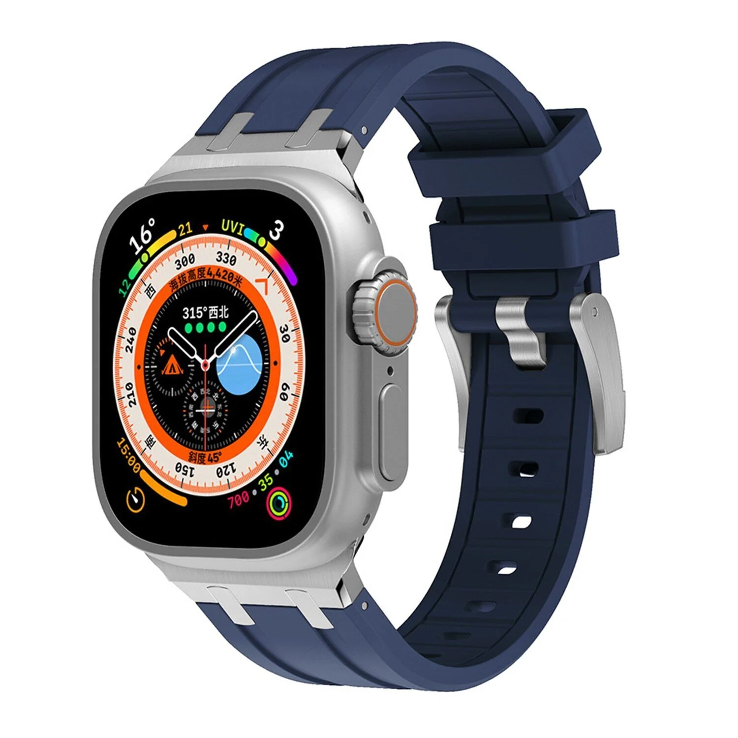 Luxury AP Mod Silicone Band For Apple Watch - Image 8