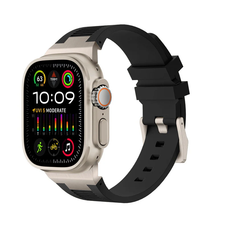 AP New Connector Silicone Band For Apple Watch - Image 11