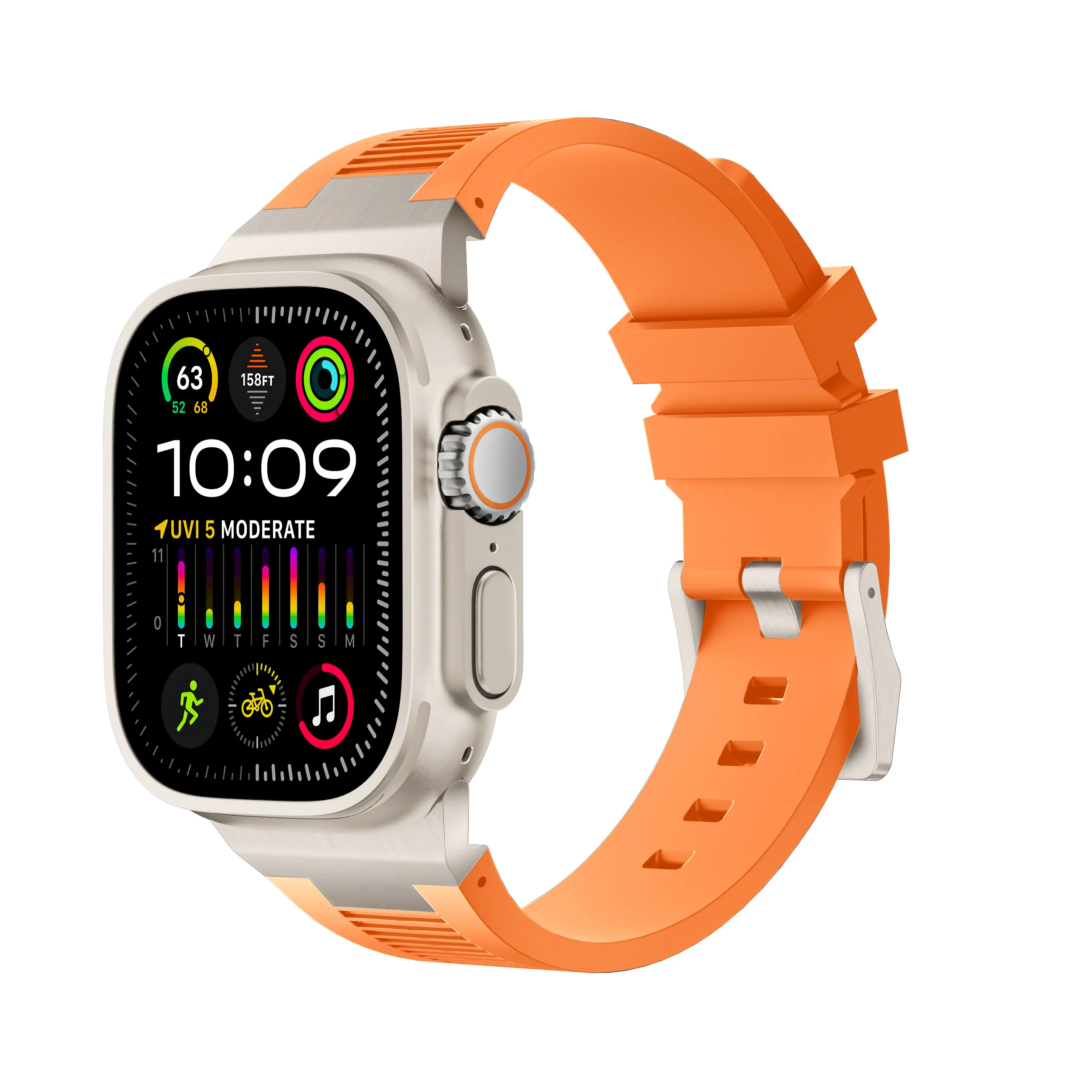 AP New Connector Silicone Band For Apple Watch - Image 12