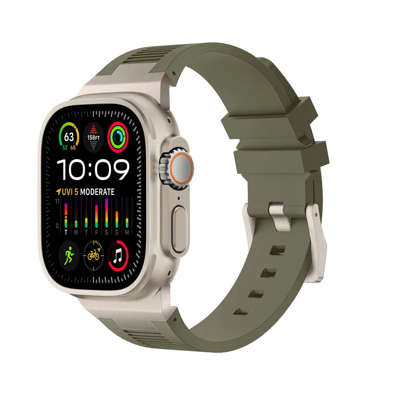 AP New Connector Silicone Band For Apple Watch - Image 13