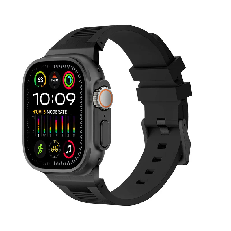 AP New Connector Silicone Band For Apple Watch - Image 16