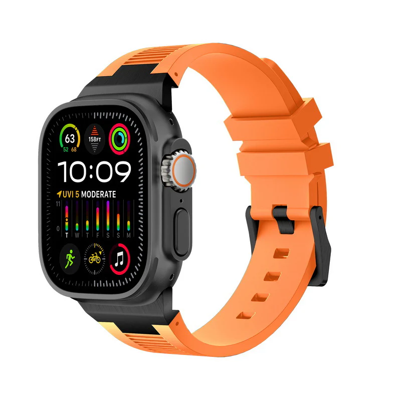 AP New Connector Silicone Band For Apple Watch - Image 17
