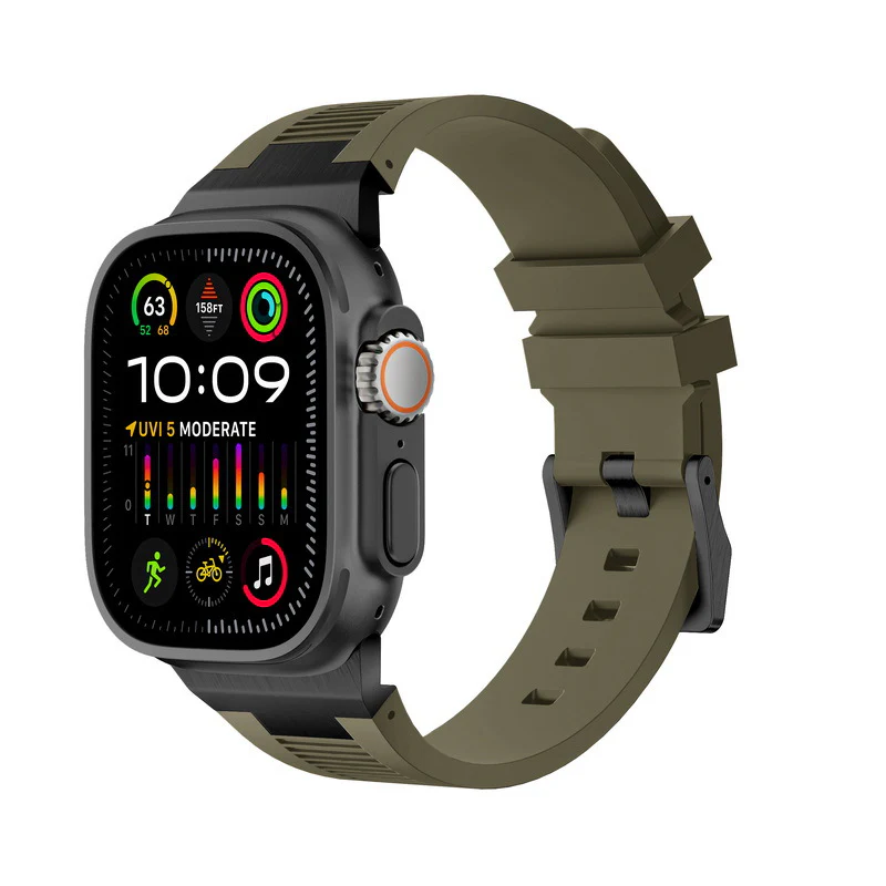 AP New Connector Silicone Band For Apple Watch - Image 19