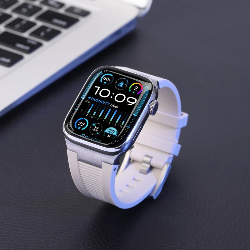 AP New Connector Silicone Band For Apple Watch - Image 5
