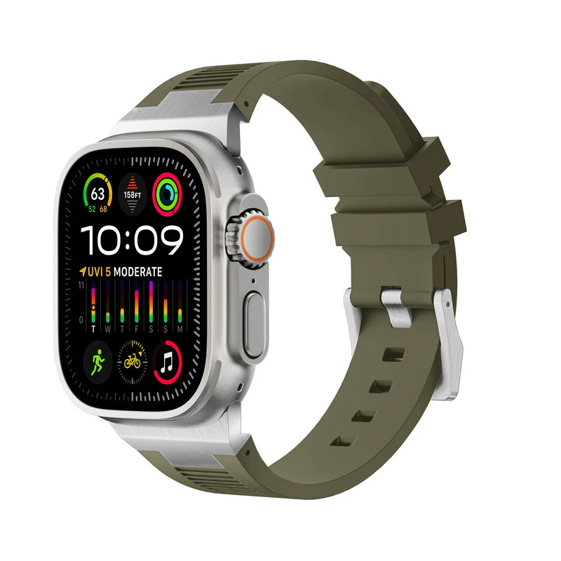 AP New Connector Silicone Band For Apple Watch - Image 7