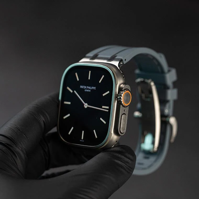 NEW AP Thick Silicone Band With Titanium Adapter For Apple Watch - Image 9