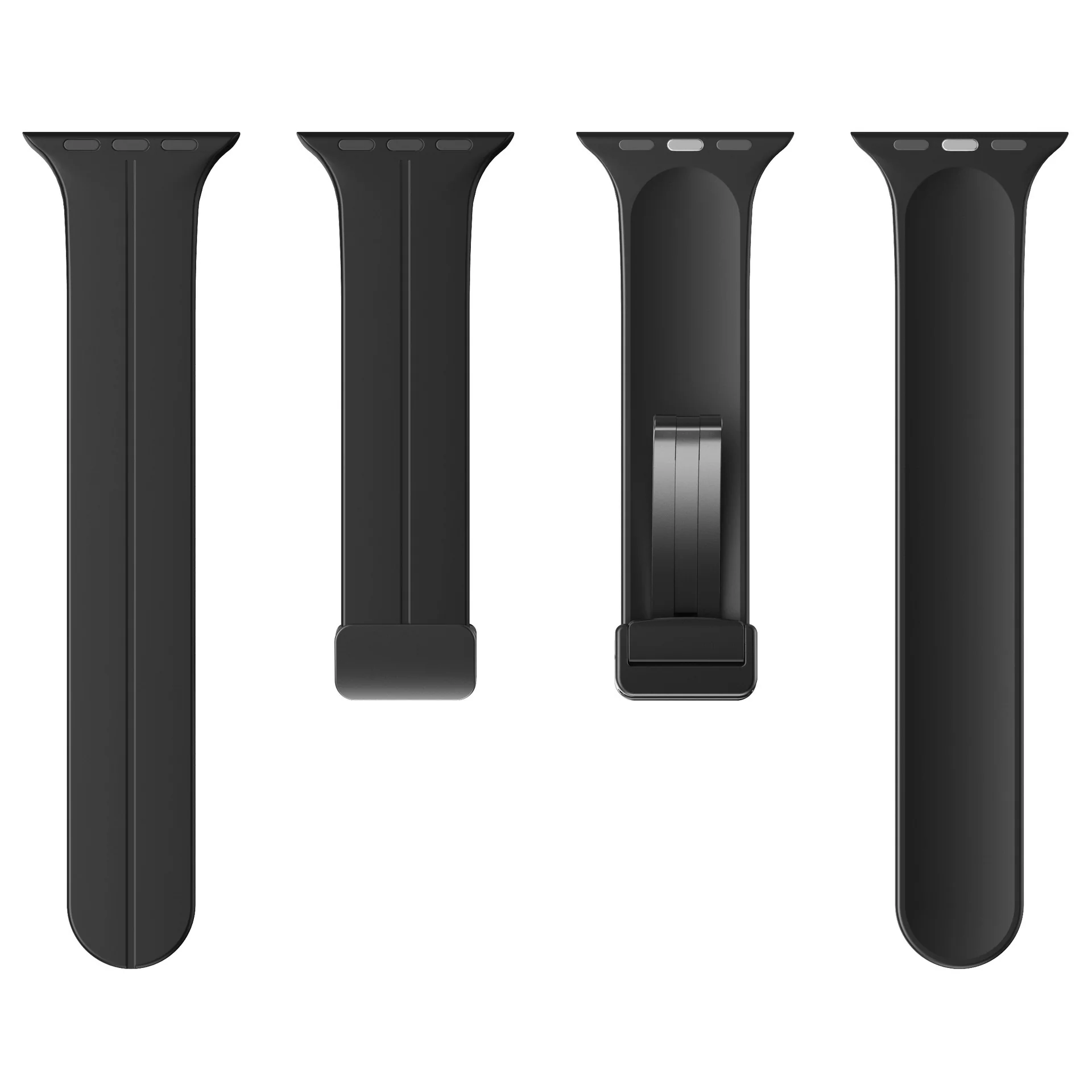 Simple Silicone Magnetic Folding Band For Apple Watch - Image 4