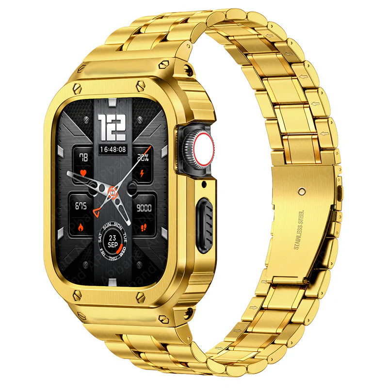 Stainless Steel Band With Case For Apple Watch - Image 11