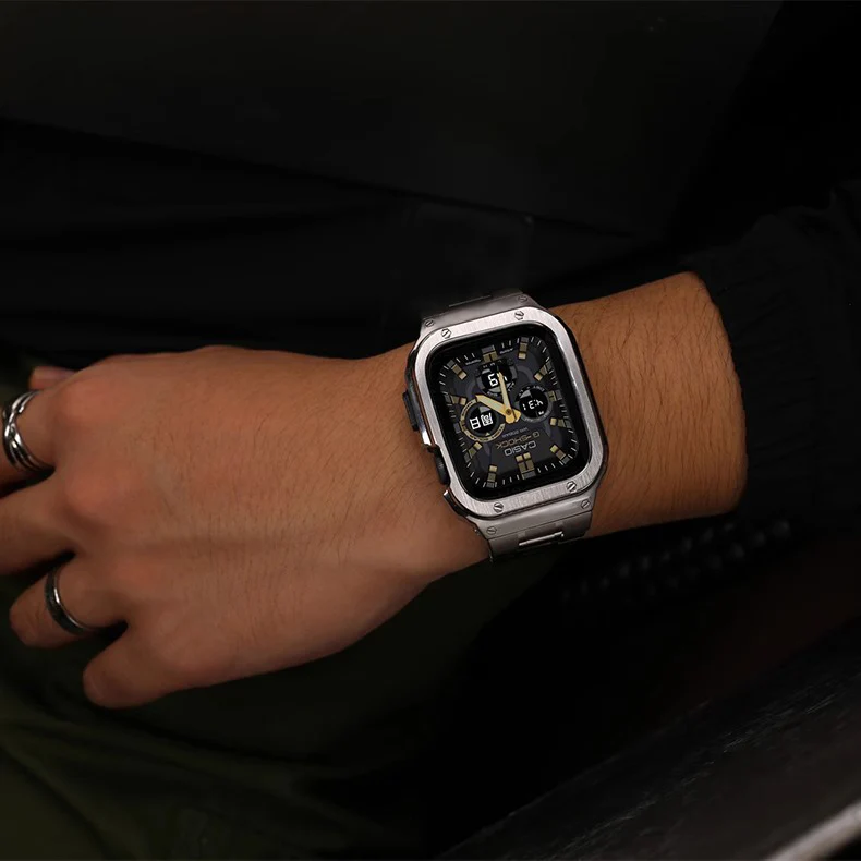 Stainless Steel Band With Case For Apple Watch - Image 5