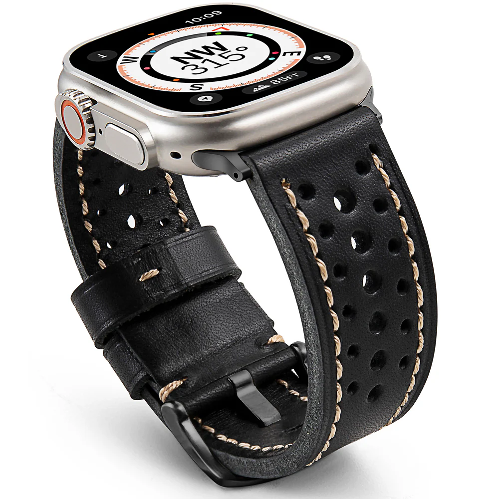 Vintage Racing Leather Band For Apple Watch - Image 8